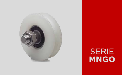 Monolithic wheels in nylon with groove