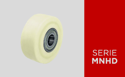Extra heavy monolithic wheels in cast nylon