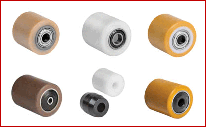 Transpallet rollers