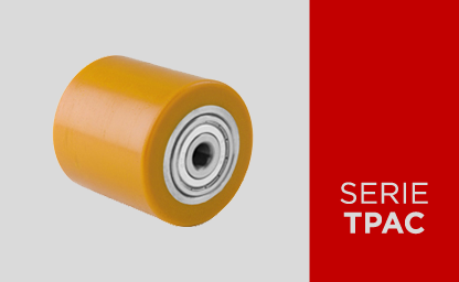 Rouleaux transpalettes en polyuréthane sur âme en acier