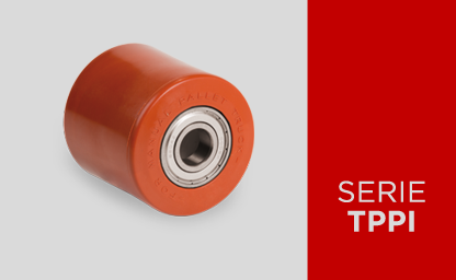 Rouleaux transpalette en polyuréthane injecté sur âme nylon