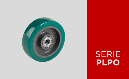 Roues en polyuréthane élastique sur âme en nylon
