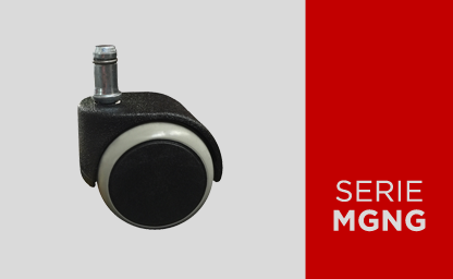 Soft nylon twin furniture wheels